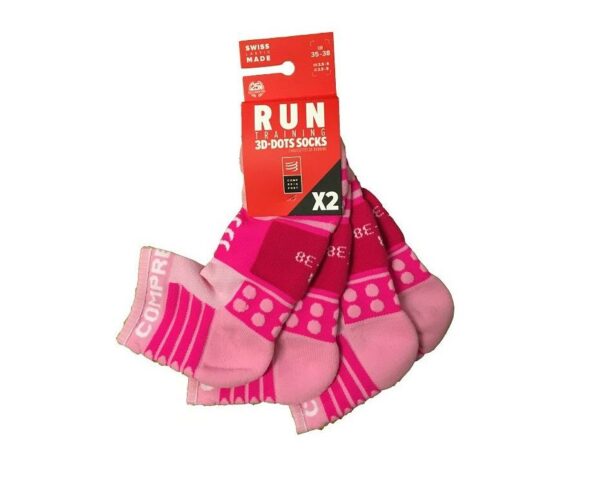 Socks Run Training - Pack 2 - pink Ana Dias