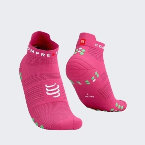 Pro Racing Socks V4.0 RUN LOW hot pink/summer green