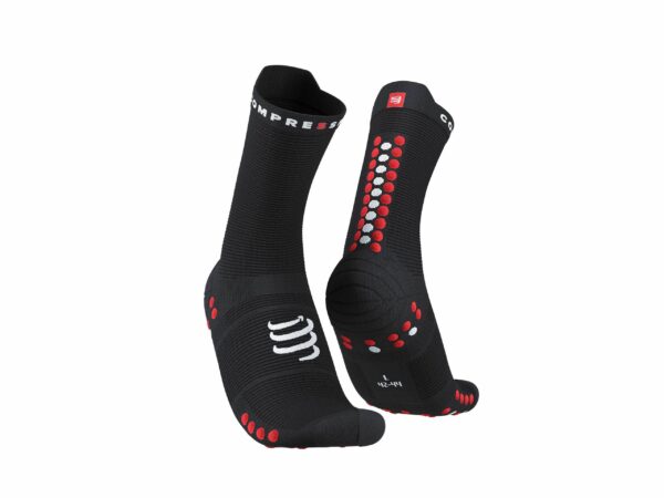 Pro Racing Socks V4.0 RUN HIGH Black/red Ana Dias