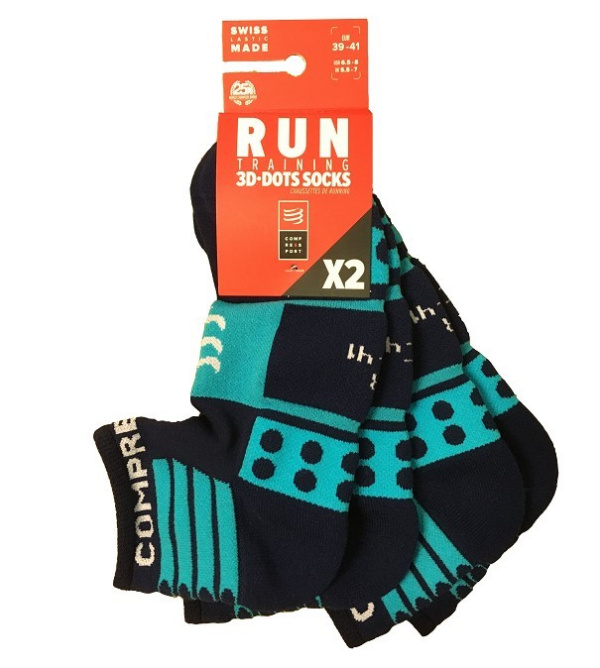 Socks Run Training - Pack 2 - blue Ana Dias