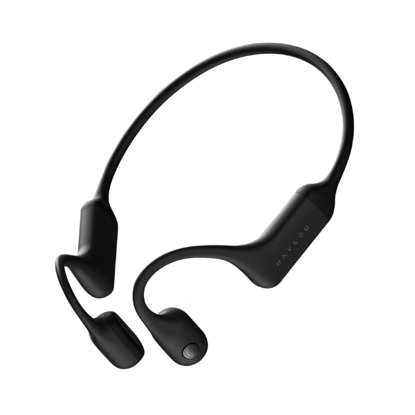 Fones de ouvido Bluetooth de condução óssea Haylou PurFree BC01-B - pretos Ana Dias