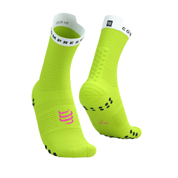 Pro Racing Socks V4.0 RUN HIGH - safe yellow/white Ana Dias