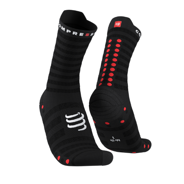 Pro Racing Socks V.4.0 ULTRALIGHT RUN HIGH black/red Ana Dias