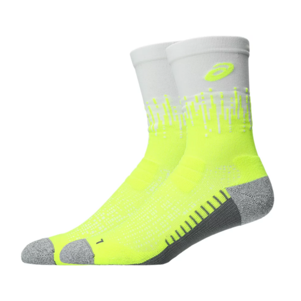 Performance Run Sock Crew - yellow safety / white Ana dias