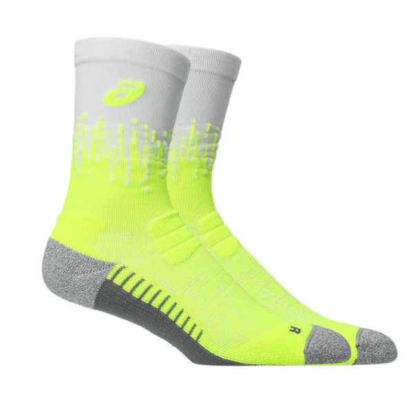 Performance Run Sock Crew - yellow safety / white Ana dias