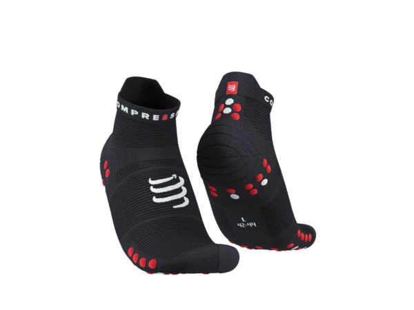 Pro Racing Socks V4.0 RUN LOW Black/red Ana dias