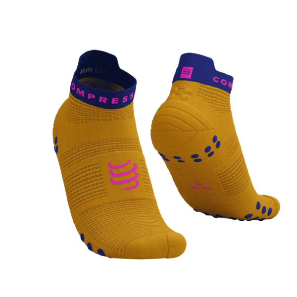 Pro Racing Socks V4.0 RUN LOW saffron/dazz blue Ana dias