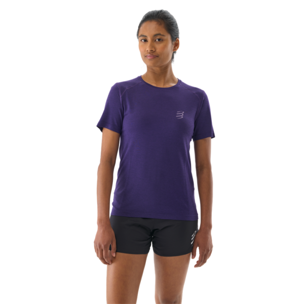 Performance SS Tshirt W - Purple Ana dias