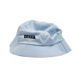Vaga Feather Bucket hat - pastel blue / black