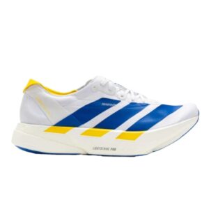 Adizero Adios Pro 4 M - Branco / Azul / Amarelo