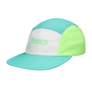 Asics Performance Running 5 Panel Cap - Aurora green/cream