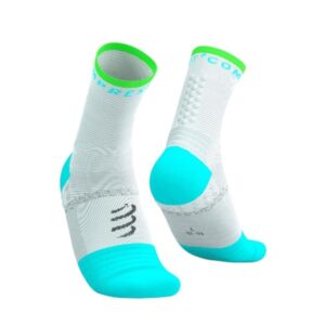 Pro Marathon Socks V2.0 - White / Norse Blue / Neon Green