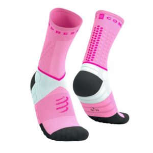 Ultra Trail CREW SOCKS - Begonia/neon pink