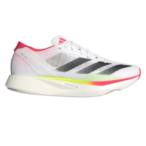 Adizero Takumi Sen 10 W - Branco/Vermelho/Amarelo